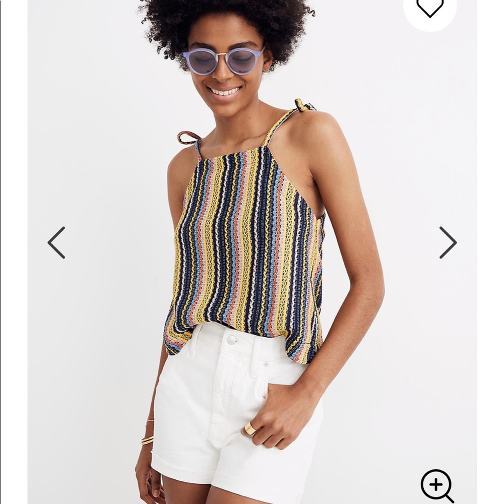 NWT Texture & Thread Tie Shoulder Tank Top